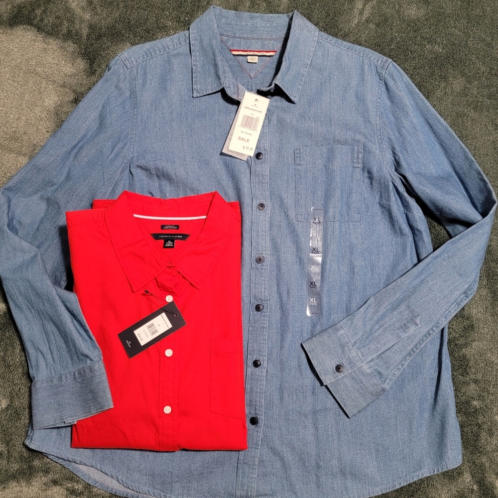 Tommy Hilfiger Button Long Sleeve Shirts (2)